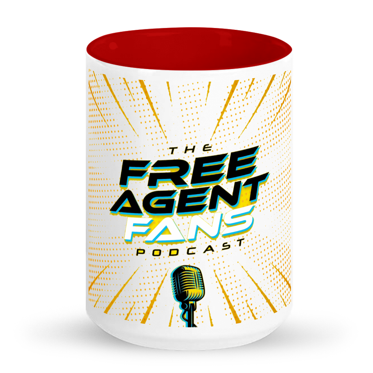 Tall glossy ceramic mug