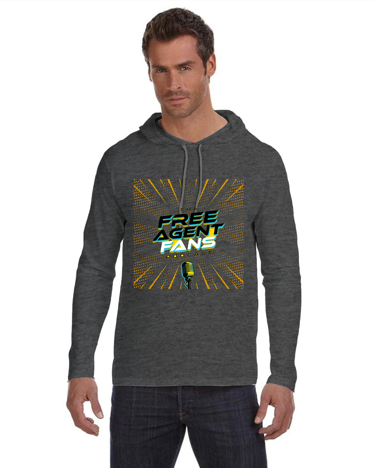 Anvil by Gildan Softstyle® Lightweight Hooded Long Sleeve T-Shirt | 987