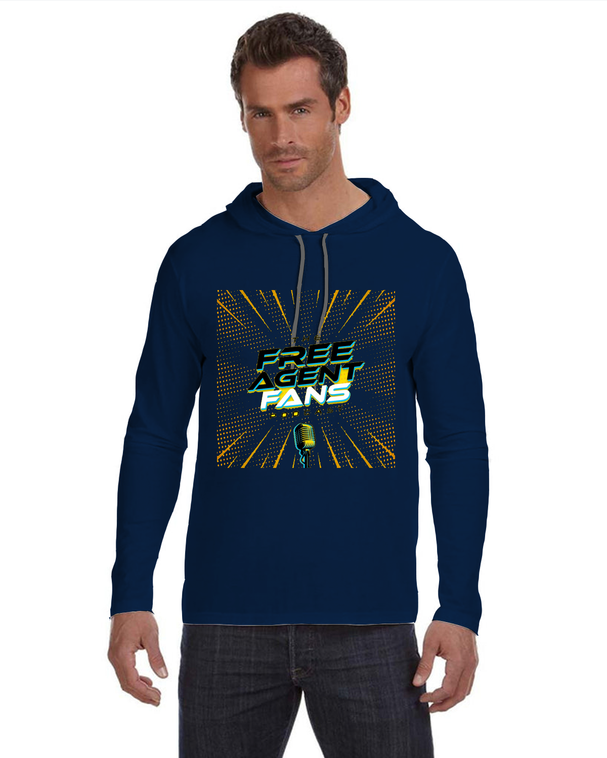 Anvil by Gildan Softstyle® Lightweight Hooded Long Sleeve T-Shirt | 987