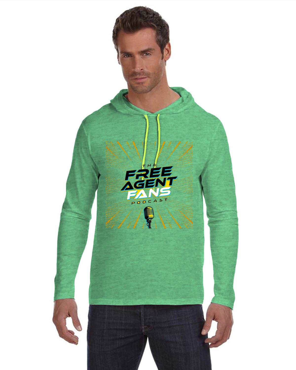 Anvil by Gildan Softstyle® Lightweight Hooded Long Sleeve T-Shirt | 987