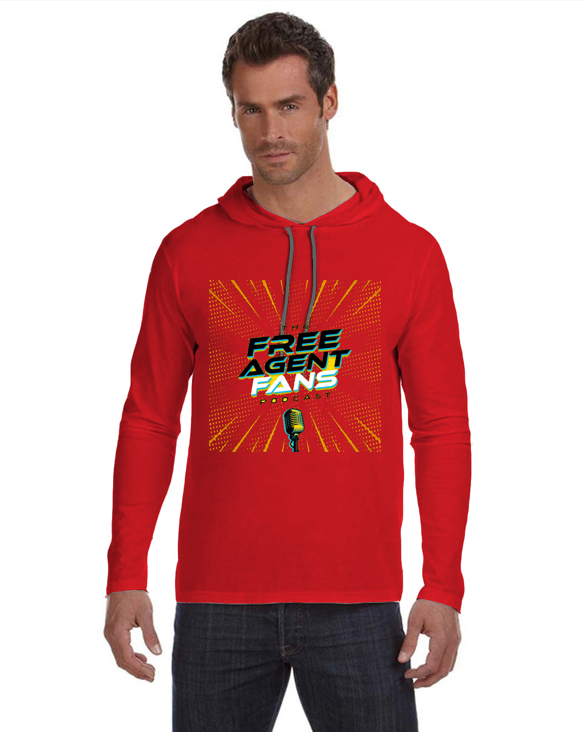 Anvil by Gildan Softstyle® Lightweight Hooded Long Sleeve T-Shirt | 987