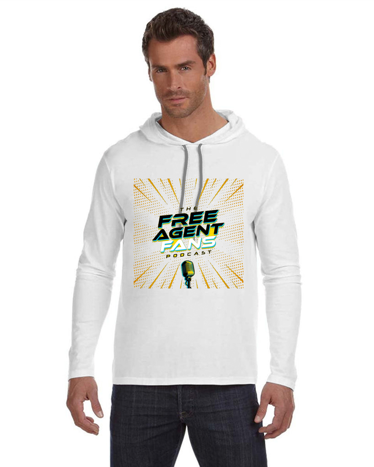 Anvil by Gildan Softstyle® Lightweight Hooded Long Sleeve T-Shirt | 987