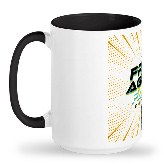 Tall glossy ceramic mug