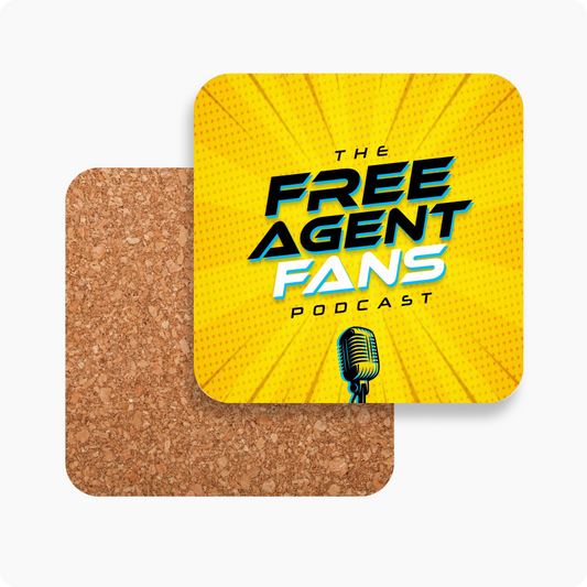 Cork and hardwood coasters